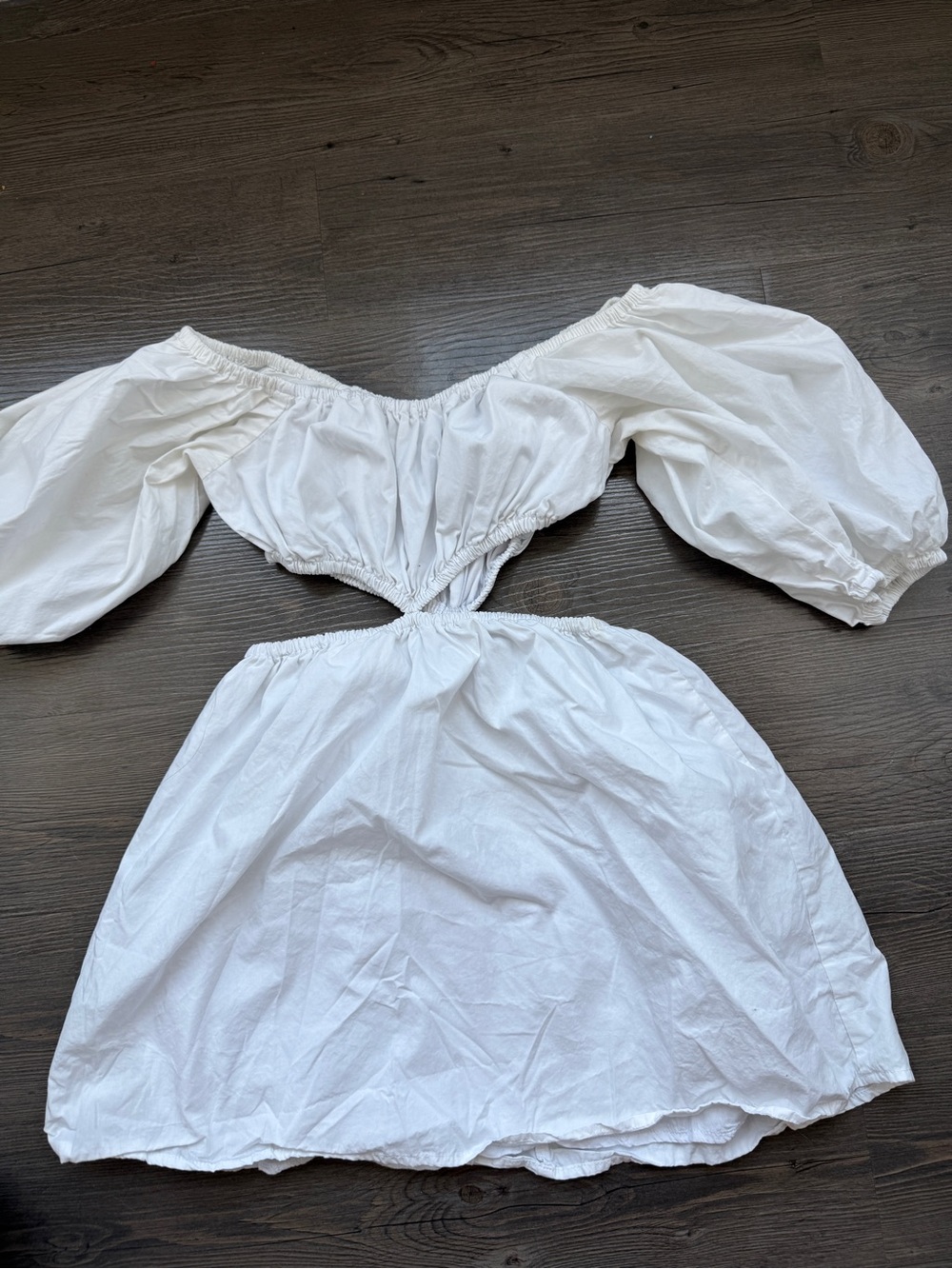 Faithfull The Brand Light Blue Elastic Waist Top - Picture 3 of 5